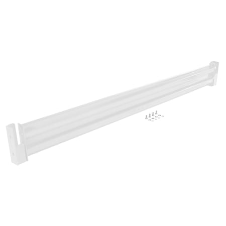 Vestil Drop-In Style Guard Rail 8 Ft White GR-F2R-DI-8-WT